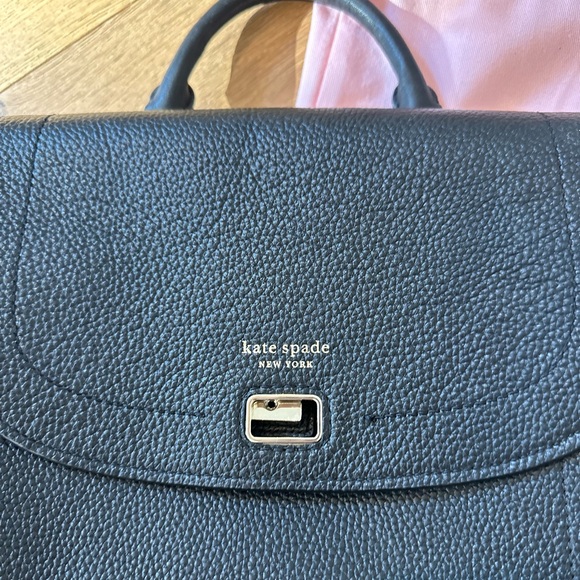 BOGO Kate Spade Black Leather Backpack - Picture 2 of 9